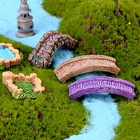 Bobasndm Mini Figrines привличащ внимателен микро пейзаж сцена статуи Дълги сервизни живот Добър за дома