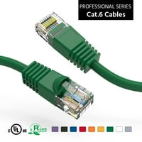 20 фута CAT UTP Ethernet Network Booted Cable Green, Pack