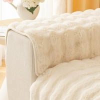 Ausyst Home дебел заек Плюшен диван възглавница, нов диван неплъзгащ диван супер мек фау за хвърляне на възглавница за мебели