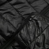 Дамски палта модерни качулки тънки годни плюс памучен подплатен топло агнешко кадифено яке