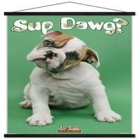 Кийт Кимбърлин - Стенски плакат на Sup Dawg с дървена магнитна рамка, 22.375 34