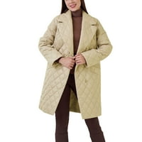 Absuyy дамски зимно палто- топло свободно прилепване v шия с дълъг ръкав памук с падуци с ватирани якета връхни дрехи