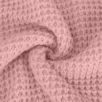 Zunfeo пуловер за жени- пуловер с дълъг ръкав Небрежно свободно прилепване на върхове Твърди V-образно изпускане на есенни върхове