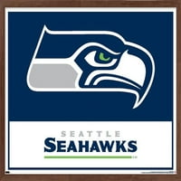 Сиатъл Seahawks - Плакат за стена на лого, 14.725 22.375