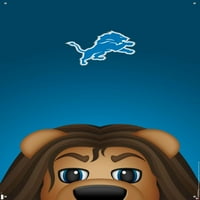 Detroit Lions - S. Preston Mascot Roary Wall Poster с pushpins, 22.375 34