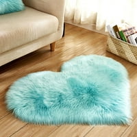 Ткинг модна вълна имитация на овча кожа килими fau fur non slip спалня рошави килими за декор за дома - кафе