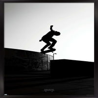 Скейтборд - Силует Плакат За Стена, 22.375 34