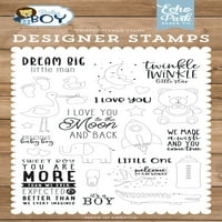 Echo Park Baby Boy Stamp Set Dream Big Little Man
