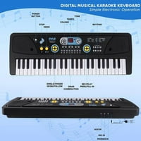 Портативна и сгъваема електронна музикална клавиатура за пиано със стандартни клавиши и тонове