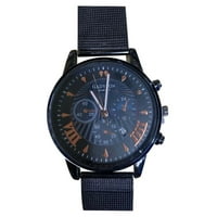 Ausyst Men's Watch Men Mode Watch Clock Неръждаема стомана ежедневна рокля Кристални часовници за мъже в продажба Клирънс