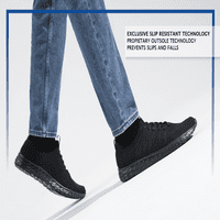 Обувки за екипажи Everlight, устойчиви на женски работни обувки, водоустойчиви, черни, с размер 5. Широко