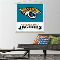 Джаксънвил Ягуарс - лого плакат за стена с магнитна рамка, 22.375 34