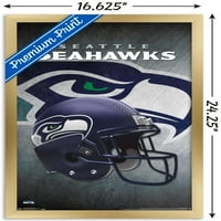 Сиатъл Seahawks - Плакат за стена на шлем, 14.725 22.375