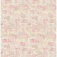 - Улични отпечатъци Авалон Розово тъкат тапет, 20.5-в от 33-фута, 56. кв. ФТ