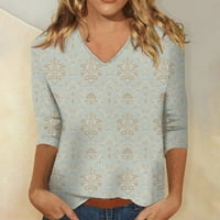Strungten ръкави ризи за жени Сладки печат Графични тийнейджъри Блузи Небрежни плюс размер Основни бутони Топс Пуловер Голями
