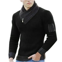 Floleo се занимава с шалчета шал на врата пуловер плетен пуловер с дълъг ръкав пуловер за шевове за шевове