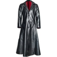Аутици качулки за мъже модни готически кожени кожени якета якета s-5xl дамски върхове мъжки пуловери черно