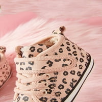 Winter обувки Toyella Plus Velvet Baby Небрежно меколично дете обувки розов леопард