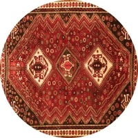 Ahgly Company Indoor Square Persian Orange Traditional Area Rugs, 8 'квадрат