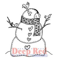Deep Red 2 2 Cling Stamp