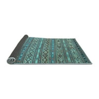 Ahgly Company вътрешен правоъгълник Ориентал светлосини традиционни килими, 2 '5'