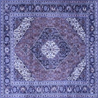 Ahgly Company Machine ПРОЧАВАНЕ НА ВЪЗДУШНИ ПЕРСИНСКИ Сини традиционни килими, 2 '3'