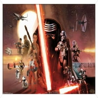 Междузвездни войни: The Force Awakens - Групов плакат за стена, 14.725 22.375