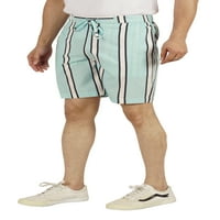 Inkmeso Casual Potton Printedshorts за мъжки летни еластични талии класически ежедневни къси панталони