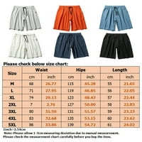 Grianlook Mens Beach Shorts с джобове Лято къси панталони еластични дъна на талията мъже Класически годни мини панталони салон