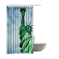 Статуя на свободата водоустойчива полиестер баня за душ завеса