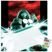 Marvel Comics - Thor - Mjolnir Wall Poster с бутални щифтове, 22.375 34