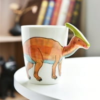 Динозавър 3D керамична чаша Animal Cup Creative Rany Rained Animals Mug Child Diffy Gift Gift Dinosaur Cup
