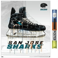 San Jose SACKS - Плакат за капково скейт, 22.375 34
