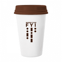 Морс код референтни точки линии чаша кафе пиене стъклени керамични чаши чаша капак