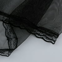 Продажба на клирънс mijaution жени секси дантелено черно бельо с ремък на ремъци за сън