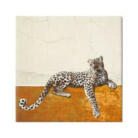 Ступел Леопард Дивата Природа Геометрични Животни И Насекоми Живопис Галерия Увити Платно Печат Стена Изкуство