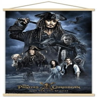 Карибските пирати на Дисни: Мъртвите не разказват приказки - Стенски плакат за колаж с бутални щифтове, 22.375 34