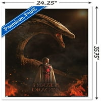 Къща на Дракона - Rhaenyra Dragon One Lither Stall Poster, 22.375 34 в рамка