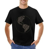 Globe Central America Мъжки тениска памук ежедневни къси ръкави върхове подарък Tee Black 3XL