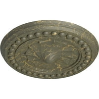 Екена Милуърк 3 4 од 2 П Фостър черупка таван медальон, Ръчно рисувана вещица леска пращене