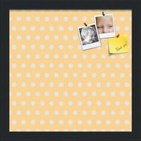 PINPI Персонализирана табло за плакати за плакати на табла за коркова табла има покритие в стил плат, в рамка в рамка в оранжева