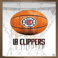 Лос Анджелис Клипърс - Плакат за стена на баскетбол, 14.725 22.375