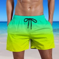 Cllios Menes Beach Shorts Небрежни модни градиентни къси панталони с джобове еластична талия на плажа панталони