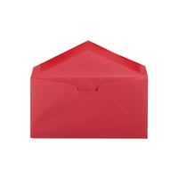 Хартиени пликове монарх, 1 2, червени, в пакет