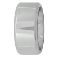 Мъжки Сребърен тон Волфрам високо полски сватбен пръстен - Мъжки пръстен