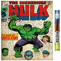Marvel Comics - Hulk - невероятен плакат на Hulk # Wall, 22.375 34
