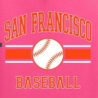 Wild Bobby City of San Francisco Baseball Fantasy Fan Sports Unise Hoodie Sweatshirt, неоново розово, малък