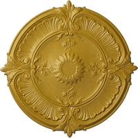 1 8 од 1 2 пт Атика акантус лист таван медальон, ръчно рисувани преливащи се Злато
