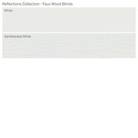 Колекция От Персонализирани Отражения, 2 Безжични Дървени Щори, Бели, 3 4 Ширина 72 Дължина