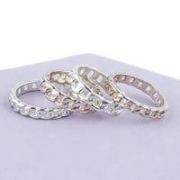 Комплект верижни пръстени на жените Клер, смесен метал, мулти-Молор, 6 7, пакет, голям подарък, 73793